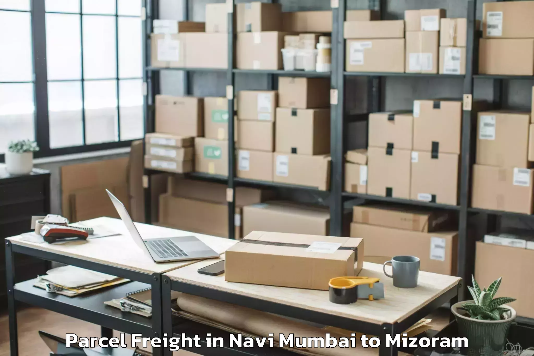 Discover Navi Mumbai to Tlangnuam Part Parcel Freight